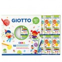 Set 10 astucci da 4 pastelli a cera Party Gifts Giotto