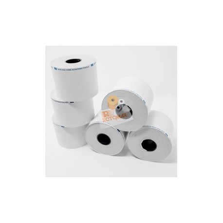 Rotolo bilancia in carta termica adesiva BPA free 62,5mm x 18mt foro 18mm