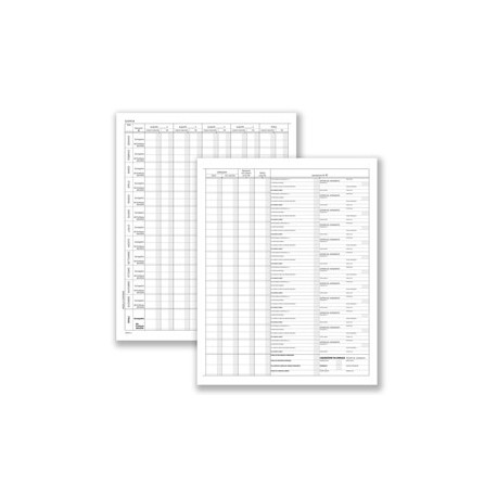 Registro prospetto riepilogativo assoc.sportive 8pag. 31x24,5cm DU13852S000 DU