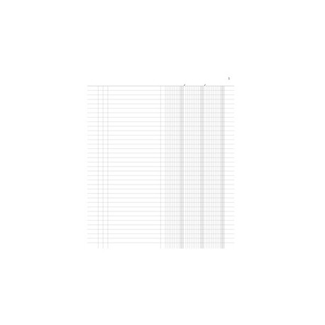 Registro inventari a 3 colonne 96pag.num.31x24,5cm DU135100000 DU