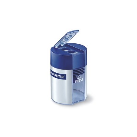 Temperamatite 2 fori c/contenitore per matite grafite Noris Staedtler