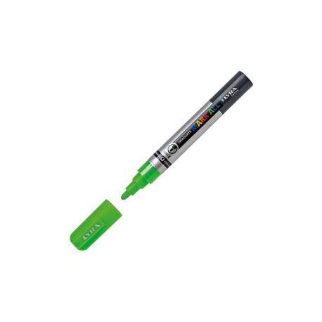 Marcatore Graduate Mark All punta tonda verde fluo Lyra