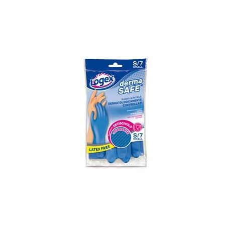 Guanti in nitrile DERMASAFE tg. S Blu