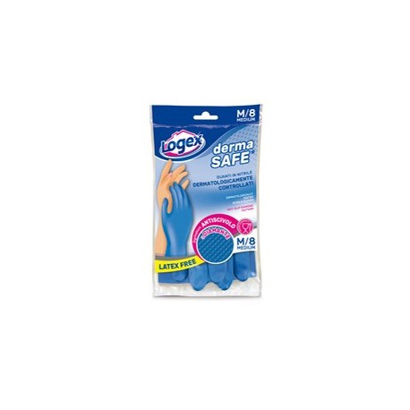 Guanti in nitrile DERMASAFE tg. M Blu