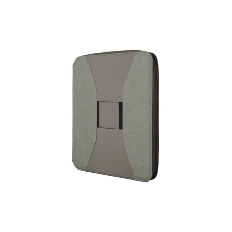Portablocco Canvass in tela c/zip dim. 26x33cm grigio INTEMPO
