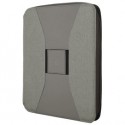 Portablocco Canvass in tela c/zip dim. 26x33cm grigio INTEMPO