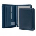 Portablocco Office ecopelle c/zip dim. 26x34x4cm blu INTEMPO