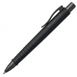 Penna a sfera 0,7mm Poly Ball Urban fusto all black Faber Castell