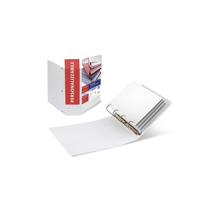 Raccoglitore STELVIO TI 100 A4 4Q 22x30cm bianco personalizzabile SEI ROTA