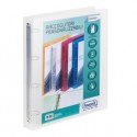 Racc. personalizzabile Lumina 22X30 4 anelli tondi D30 PP trasparente Favorit