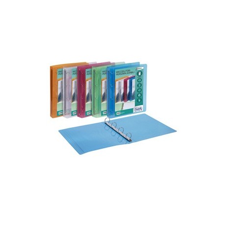 Racc. personalizzabile Lumina 22X30 4 anelli tondi D30 PP col. ass. Favorit