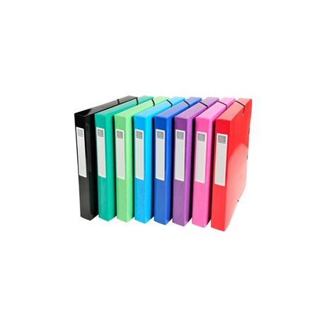Scatola archivio box Iderama dorso 40mm A4 col ass. Exacompta