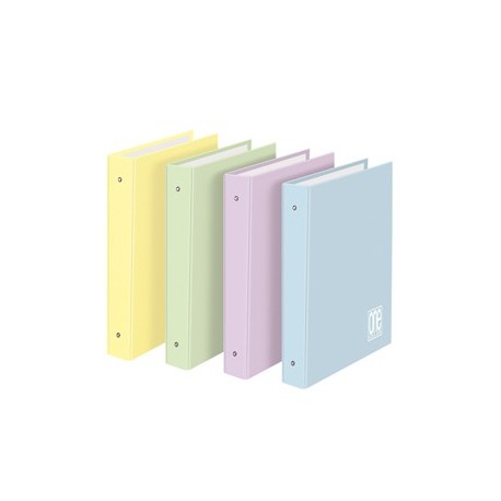 Raccoglitore 4 anelli Ø30mm 26X32cm colori ass. Pastel One Color Blasetti