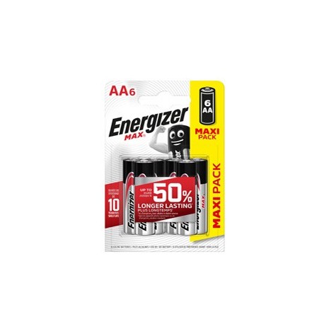 Blister 6 pile stilo AA - Energizer Max