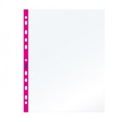 25 Buste forate c/ banda fucsia NEON 22X30cm Favorit