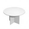 Tavolo riunioni 4 posti Ø120 x H72cm Bianco - EASY