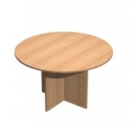 Tavolo riunioni 4 posti Ø120 x H72cm Faggio - EASY