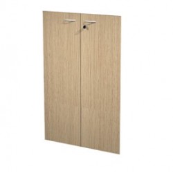 Coppia ante in melamin. x Mob.MEDIO Rovere - EASY