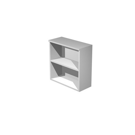Mobile basso a giorno 80X44cm H72cm Grigio alluminio - EASY