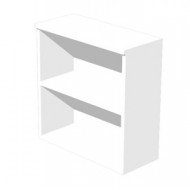 Armadio modulare basso a giorno 90x44cm - H85cm Bianco