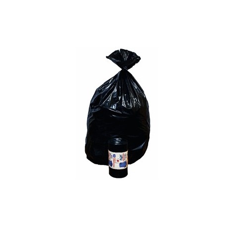 10 Sacchi Nero 90x120cm 130Lt 63µ Rolsac