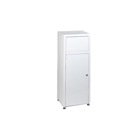 Contenitore Mini Mec in metallo bianco 50Lt