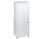 Contenitore Mini Mec in metallo bianco 50Lt