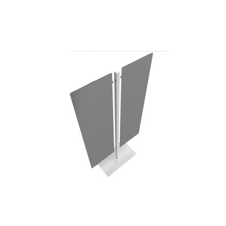 Piantana a 2 pannelli Moody Grigio H140