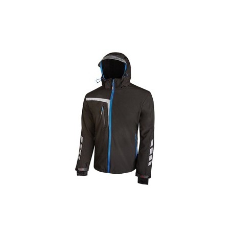 Giacca softshell Quick nero/blu Taglia M U-Power