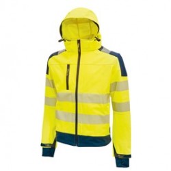 Giacca Softshell alta visibilitA' Miky giallo fluo Taglia XXL U-Power