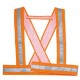 Bretella alta visibilitA' Bauce arancio fluo Tg. M Deltaplus