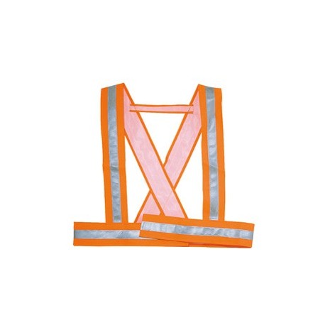Bretella alta visibilitA' Bauce arancio fluo Tg. M Deltaplus