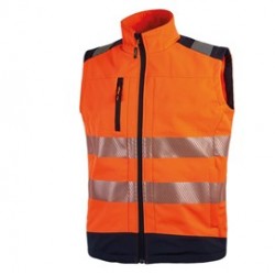 Gilet alta visibilitA' softshell Dany arancio fluo Taglia L U-Power