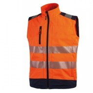 Gilet alta visibilitA' softshell Dany arancio fluo Taglia XL U-Power