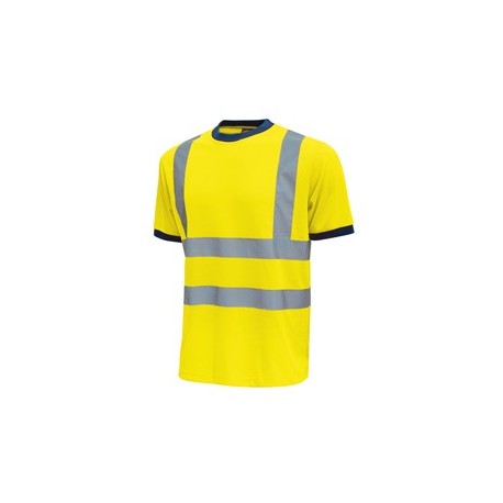 Pack 3 T-shirt alta visibilitA' Tg XXL giallo fluo Glitter U-Power