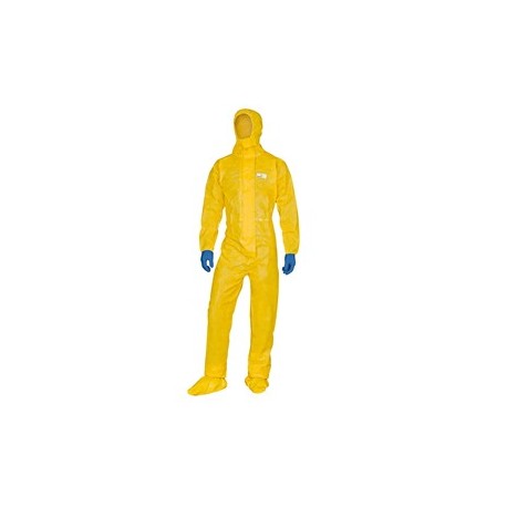 Tuta di protez. da rischio chimico DT300 Tg L giallo Deltachem