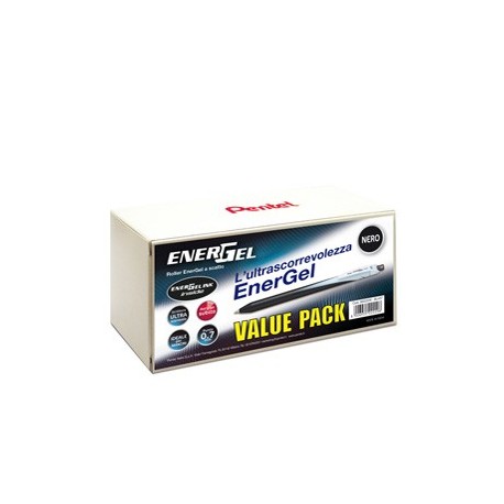 Valuepack 20+4 roller ENERGel Slim BL437 nero 0.7mm Pentel