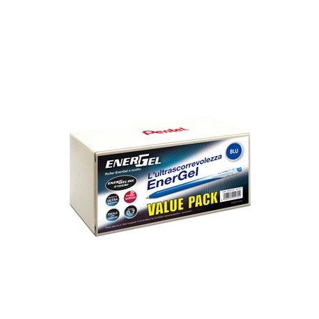 Valuepack 20+4 roller ENERGel Slim BL437 blu 0.7mm Pentel