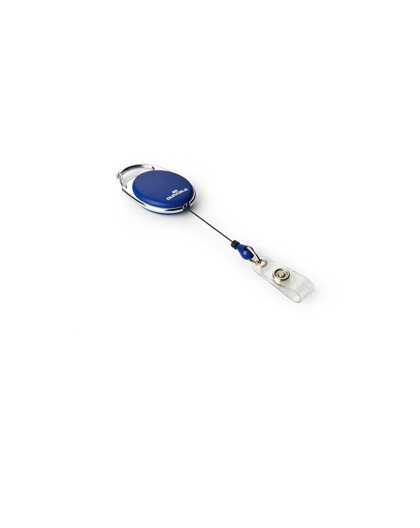 10 Chiocciole YO-YO Style Blu con filo retrattile x portabadge Durable