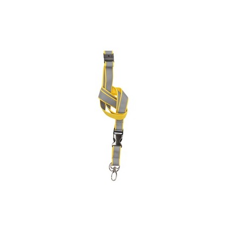 10 Cordoncini portabadge catarifrangenti Giallo neon 3L