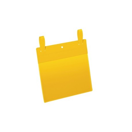 50 buste identificazione con fascette 210x148mm(A5-ORIZ.)art.1749Giallo DURABLE
