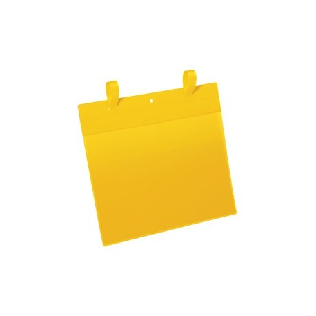 50 buste identificazione con fascette 297x210mm(A4-ORIZ.)ART.1751 GialloDURABLE