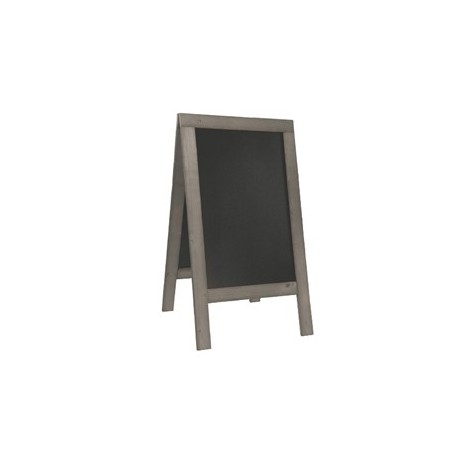 Lavagna Nature 131x72,7x72cm legno grigio SANDWICH Securit