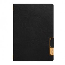 Porta MenU' A4-24,5x34cm Nero Nature con 1 INSERTO DOPPIO