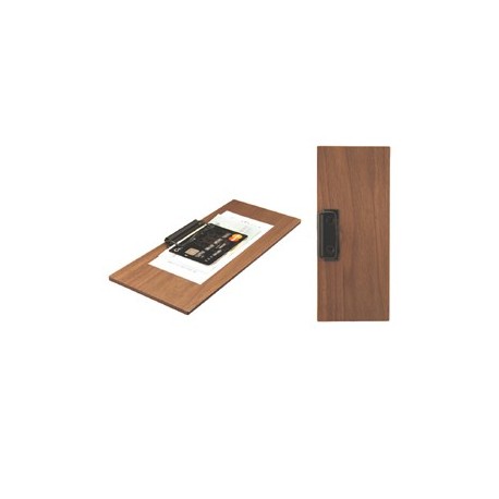 Porta Conto in legno 24x10cm con fermaglio Walnut