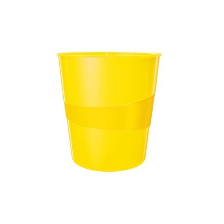 Cestino gettacarte WOW giallo 15LT LEITZ