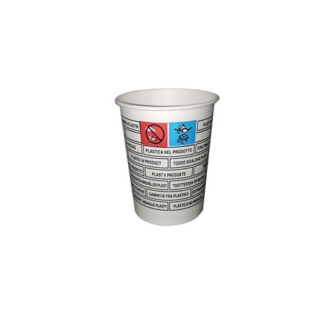 50 Bicchieri in carta con marcatura S.U.P 180ml Dopla Green