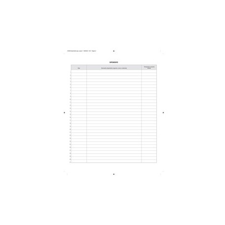 Registro rilevazione temperatura corporea 32 pagine F.to 31X24,5 E2430 Edipro