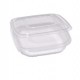 Pack 50 contenitori in PP coperchio incernierato 18,5x18,5cm H3,7cm Cuki QC2-750