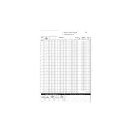 Blocco registro corrispettivi 12/12autor. 29,7x21,5cm DU168512C00 Data Ufficio